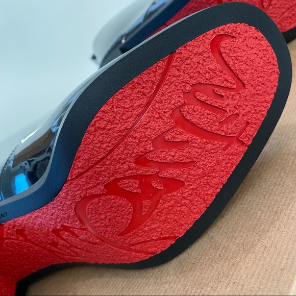 Christian Louboutin Loubirain Loubi Rain Boot Black PVC EU 37 US 7 - Picture 14 of 14